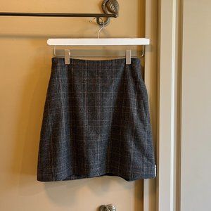 Aritzia Wilfred Mini Skirt A-Line Cashmere Wool Blend